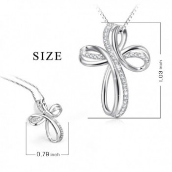 Sterling Zirconia Infinity Pendant Necklace