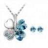 Swarovski Elements Crystal Necklace Earrings - C211DXL40U1