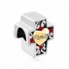 Charmed Craft Heart Love Family Religious Cross Charms or Sweet House Charms Beads for Bracelets - CK185A6YHIS