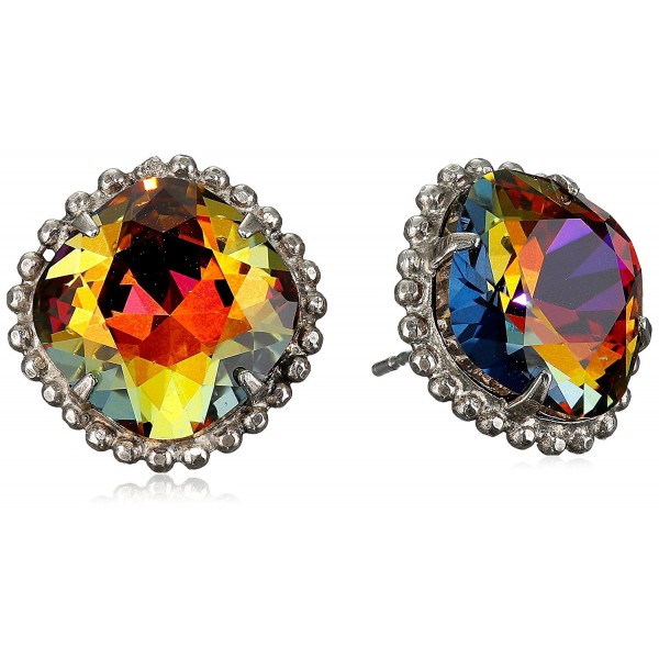 Sorrelli "Volcano" Cushion-Cut Solitaire Earrings - Sorrelli Essentials - C311JG9SYBZ