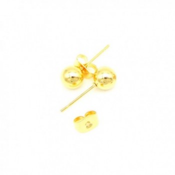 Goldenchen Yellow Plated Round Earrings in Women's Stud Earrings