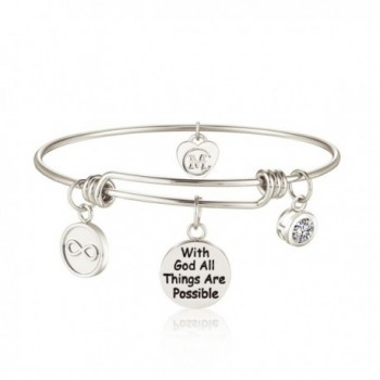 Inspirational Bracelet Engraved Possible Religious