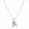 chelseachicNYC Crystal Marathon Runner Necklace - CN128YXGSXT