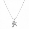 chelseachicNYC Crystal Marathon Runner Necklace - CN128YXGSXT