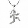 chelseachicNYC Crystal Marathon Runner Necklace