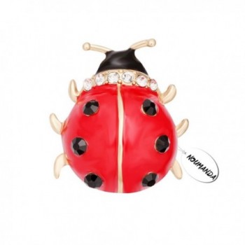 NOUMANDA Lovely Red Enamel Ladybug Brooch Pin - CH17X66CYE4