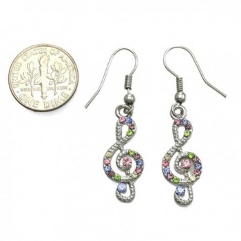 Colorful Earrings Multicolor Rhinestones Fashion