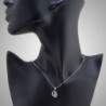 Oxidized Sterling Crescent Pendant Necklace in Women's Pendants