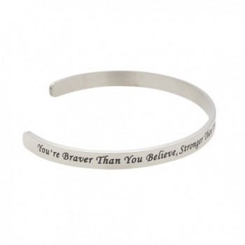 Believe Stronger Christopher Inspirational Bracelet