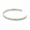 Believe Stronger Christopher Inspirational Bracelet in Women's Cuff Bracelets