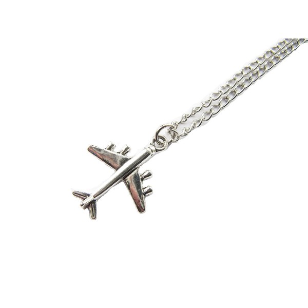 Airplane Necklace. Vintage Inspired Necklace.plane Necklace. Pilot. World Traveler. Air Force. - C41205R149Z