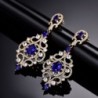 GULICX Sapphire Crystal Chandelier Earrings in Women's Drop & Dangle Earrings