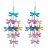 DaisyJewel Metallic Mist Dragonfly Chandelier Dangle Earrings - CM11W0MFEZJ