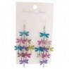 DaisyJewel Metallic Dragonfly Chandelier Earrings