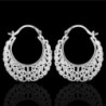 Cos2be Silver Plated Earrings Hollow silver