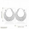 Cos2be Silver Plated Earrings Hollow silver in Women's Hoop Earrings