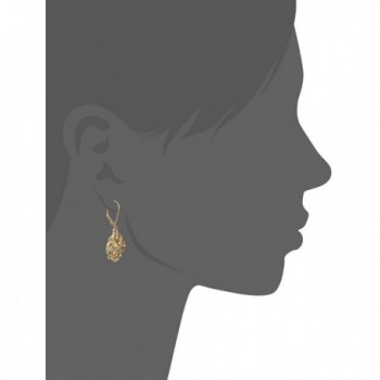 1928 Jewelry Gold Tone Filigree Earrings