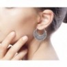 NOVICA Sterling Silver Earrings Sliver in Women's Hoop Earrings