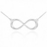 925 Sterling Silver Dainty Forever Infinity Necklace - CE11IULL2E1