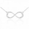925 Sterling Silver Dainty Forever Infinity Necklace - CE11IULL2E1