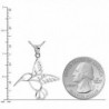Sterling Silver Hummingbird Pendant Necklace in Women's Pendants