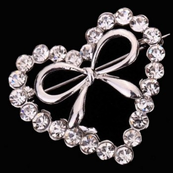 YAZILIND Jewelry Heart Zirconia Brooches