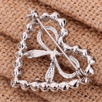 YAZILIND Jewelry Heart Zirconia Brooches in Women's Brooches & Pins