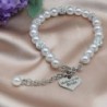 LParkin Mother Bride Pearl Bracelet in Women's Link Bracelets