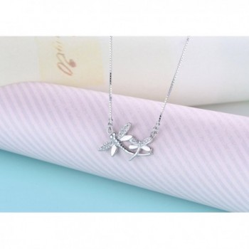 Sterling Silver Dragonfly Pendant Necklace in Women's Pendants