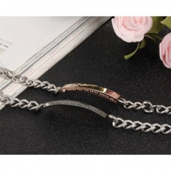 Flongo Stunning Stainless Romantic Anniversary in Women's Link Bracelets