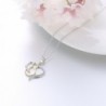 JUFU Lovely Sterling Zirconia Necklace in Women's Pendants