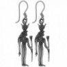 Egyptian Jewelry Silver Goddess Isis Earrings - CU116NZSDKR