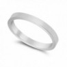 2mm 925 Sterling Silver Nickel-Free Flat Edged Wedding Band - Made in Italy + Jewelry Polishing Cloth - CD11OO5JBVD