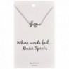 Shagwear Dream and Music Inspirations Quote Pendant Necklace - Music Notes Pendant - C712DP8SJEJ