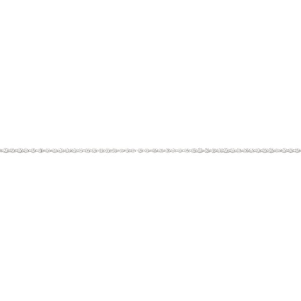 .925 Sterling Silver 0.50MM Loose Rope Link Chain Necklace - C312F5C8ZE7