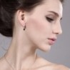 Black Sapphire Sterling Silver Earrings in Women's Drop & Dangle Earrings