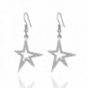 Earrings Stylish Shining Rhinestone Anti allergy - Silver Plated Shining Star - CC188L0YSOW