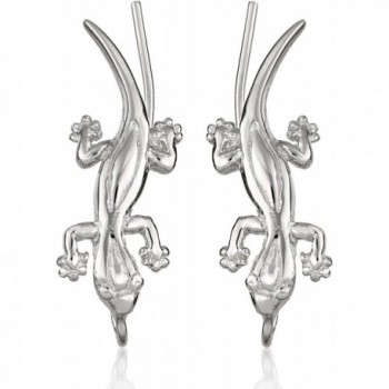 The Ear Pin Sterling Silver Good Luck Geckos Earrings - CH118W1703L