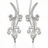 The Ear Pin Sterling Silver Good Luck Geckos Earrings - CH118W1703L