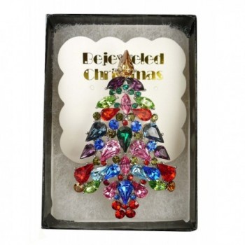 Bejeweled Christmas Explosion Rhinestone 116 in Women's Brooches & Pins