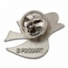 PinMarts Elegant Silver Plated Peace in Women's Brooches & Pins