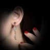 Mytys Plated Crystal Dangle Earrings