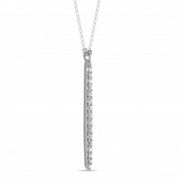 Sterling Vertical Necklace Layering Minimalist - CN12JLZ7ZZT