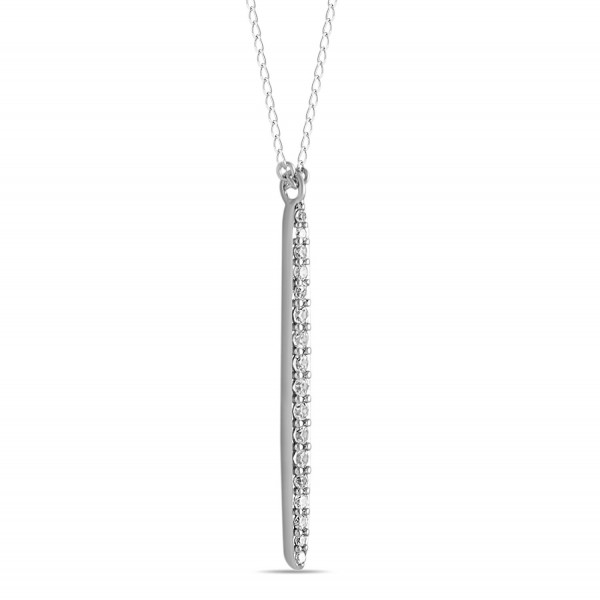 Sterling Vertical Necklace Layering Minimalist - CN12JLZ7ZZT