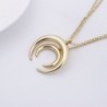 TUSHUO Pendent Crescent Necklace Adjustable