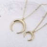 TUSHUO Pendent Crescent Necklace Adjustable in Women's Pendants