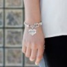Ukraine Bracelet Silver Lobster Crystal in Women's Link Bracelets