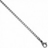 Surgical Steel 3 mm Curb Link Cuban Chain Necklace- sizes 18- 20 and 24 inch - CV1176NJM05