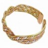 Womens Solid Copper Magnetic Bracelet Dina with Gift Box - CT11QJVTQZB