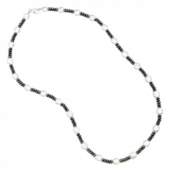 Honora Freshwater Cultured Hematite Necklace